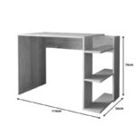 Γραφείο εργασίας Toska pakoworld σε oak- sandstone απόχρωση 114x56x76εκ - Image 3