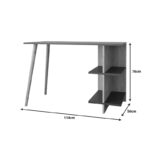 Γραφείο εργασίας Volet pakoworld σε oak- sandstone απόχρωση 114x56x76εκ - Image 3