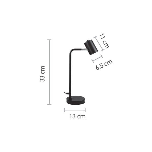 InLight Επιτραπέζιο φωτιστικό σε λευκό χρώμα 1XGU10 D:33cm (3015-WH) - Image 2
