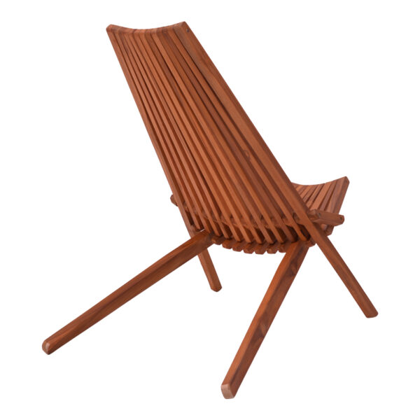 Πολυθρόνα Phoenox pakoworld πτυσσόμενη φυσικό teak ξύλο 65x90x87εκ - Image 2