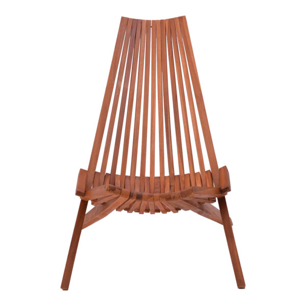 Πολυθρόνα Phoenox pakoworld πτυσσόμενη φυσικό teak ξύλο 65x90x87εκ - Image 4