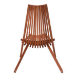 Πολυθρόνα Phoenox pakoworld πτυσσόμενη φυσικό teak ξύλο 65x90x87εκ - Image 5