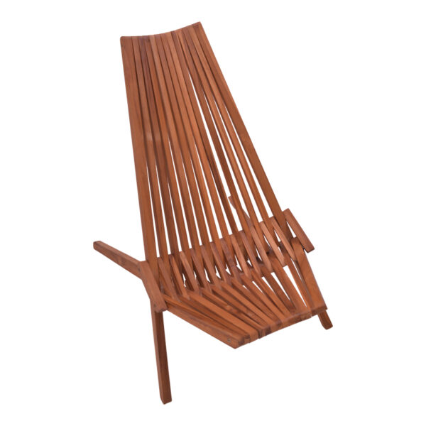 Πολυθρόνα Phoenox pakoworld πτυσσόμενη φυσικό teak ξύλο 65x90x87εκ - Image 6