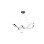 Inlight Κρεμαστό φωτιστικό LED 60W 3CCT (by switch on base) σε χρώμιο D:120cm (6099-Chrome) - Image 3