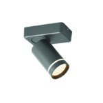 ^ΕΠΙΤΟΙΧΟ Φ/Σ 1XGU10 DIVINO ΓΚΡΙ ΑΛΟΥΜΙΝΙΟ IP20 12X7X13