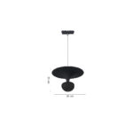 Inlight Κρεμαστό Φωτιστικό LED 5W 3CCT για Ultra-Thin μαγνητική ράγα σε μαύρη απόχρωση D:23X20cm (TMU0240-Black) - Image 2
