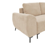 Kαναπές κρεβάτι τριθέσιος αναστρέψιμος Settee pakoworld ύφασμα με αποθηκευτικό χώρο σε μπεζ απόχρωση 286x204x93εκ - Image 7