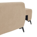 Kαναπές κρεβάτι τριθέσιος αναστρέψιμος Settee pakoworld ύφασμα με αποθηκευτικό χώρο σε μπεζ απόχρωση 286x204x93εκ - Image 8