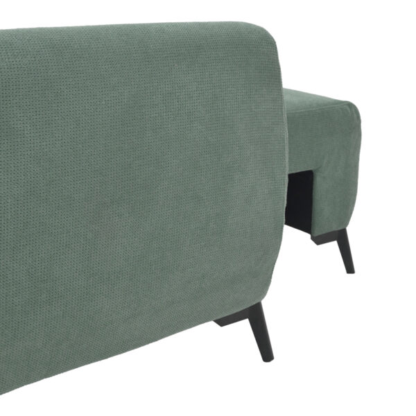 Kαναπές κρεβάτι τριθέσιος αναστρέψιμος Settee pakoworld ύφασμα με αποθηκευτικό χώρο σε μέντα απόχρωση 286x204x93εκ - Image 8