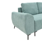 Kαναπές κρεβάτι τριθέσιος αναστρέψιμος Settee pakoworld ύφασμα με αποθηκευτικό χώρο σε σιέλ απόχρωση 286x204x93εκ - Image 7