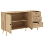Μπουφές Oslo pakoworld sonoma 150x39x79εκ - Image 2