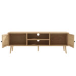 Έπιπλο τηλεόρασης Oslo pakoworld sonoma 150x39x49εκ - Image 2