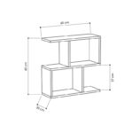 Βοηθητικό τραπέζι Homemania pakoworld γκρι antique 60x20x60εκ - Image 6