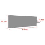 Κρεμάστρα Lolia pakoworld φυσικό 49x11x14εκ - Image 3