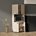 Στήλη Guzel pakoworld σε sonoma απόχρωση 60x31.4x140εκ - Image 2