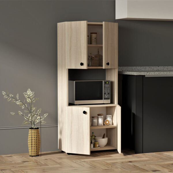 Στήλη Guzel pakoworld σε sonoma απόχρωση 60x31.4x140εκ - Image 2