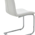 Καρέκλα Darrell pakoworld pu λευκό-βάση χρωμίου 42x49x106εκ - Image 8