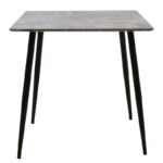 Τραπέζι Cuba pakoworld MDF γκρι cement-μαύρο 70x70x75εκ - Image 2