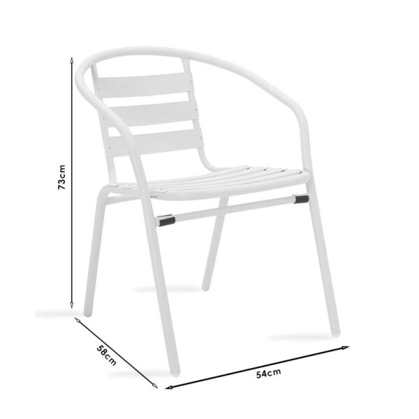 Πολυθρόνα Tade pakoworld μέταλλο ανθρακί 54x58x73εκ - Image 7