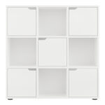 Βιβλιοθήκη Bookel pakoworld σε λευκή απόχρωση 88.5x27.5x89.3εκ - Image 3