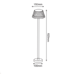 ^LED SMD POST LUMINAIRE 10W 400LM 130° 230V AC 3.000K DARK GREY CRI80 IP65 30.000HRS - Image 3