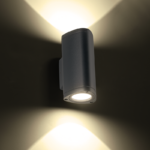 ^LED HP WALL LUMINAIRE 6W 300LM 50° 230V AC 3.000K DARK GREY CRI80 IP54 30.000HRS - Image 2