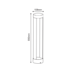^LED COB POST LUMINAIRE 9W 200LM 79° 230V AC 3.000K DARK GREY CRI80 IP54 30.000HRS - Image 3