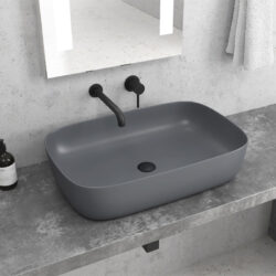 Νιπτήρας επικαθήμενος Grey Matt LT 2143-PMDG KARAG 60x39x14