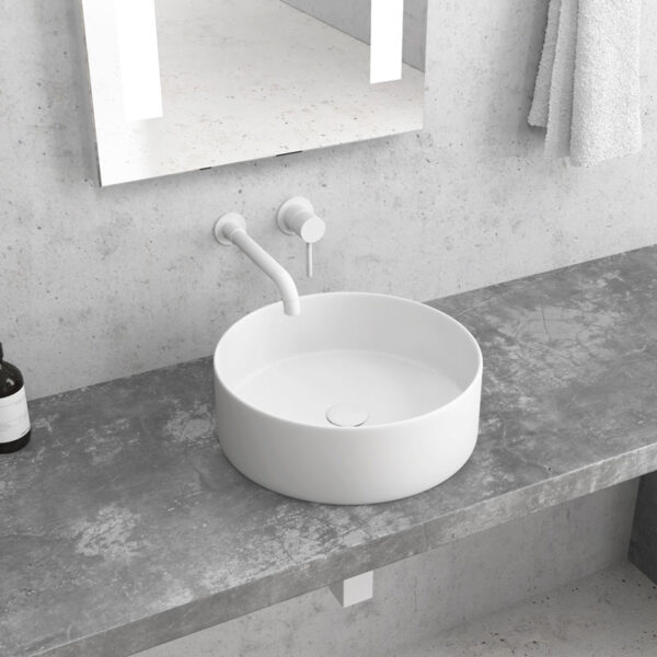 Νιπτήρας επικαθήμενος White Matt LT 3134-MMW KARAG Ø35