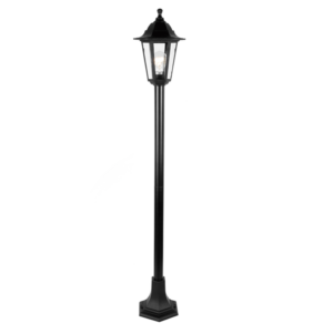 6S PLASTIC FLOOR GARDEN BLACK LUMINAIRE 100CM E27 IP44
