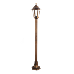 6S PLASTIC FLOOR GARDEN RUST LUMINAIRE 100CM E27 IP44