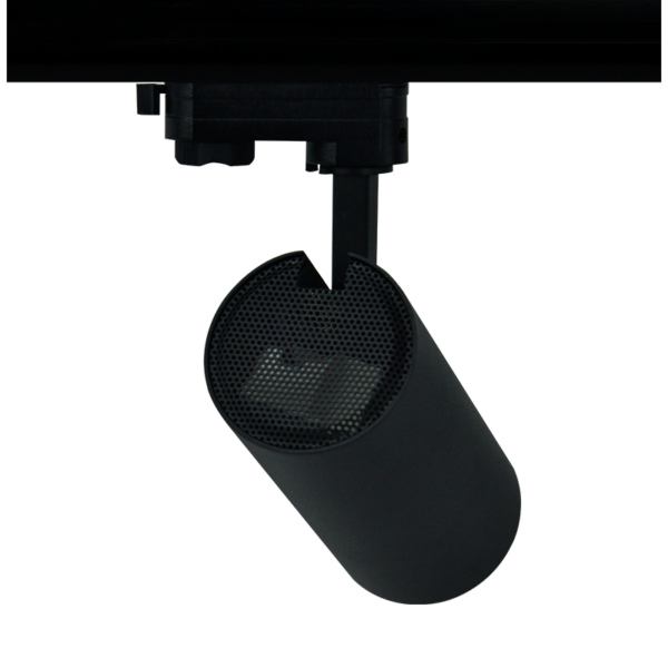 SAND BLACK LED TRACK LUMINAIRE 27W 3000K 3-PHASE 36° 3120LM 230V AC Ra80 Φ74*170MM 5YRS - Image 2