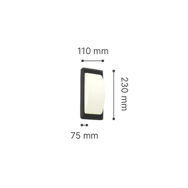 it-Lighting Wilson 2xG9 Outdoor Up-Down Wall Lamp Anthracite D:23cmx11cm (80202844) - Image 3