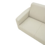 Καναπές τριθέσιος Sidica pakoworld PU σε μπεζ απόχρωση 185x82x81εκ - Image 5