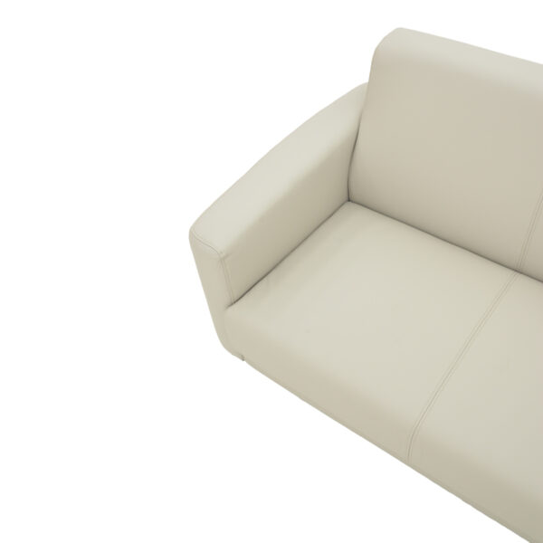 Καναπές τριθέσιος Sidica pakoworld PU σε μπεζ απόχρωση 185x82x81εκ - Image 5