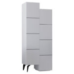 Στήλη Romane pakoworld λευκό 62.2x37.4x155.4εκ
