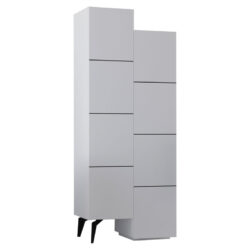 Στήλη Romane pakoworld λευκό 62.2x37.4x155.4εκ
