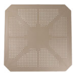 Τραπέζι Icon  pakoworld PP σε απόχρωση cappucino 80x80x74.5εκ - Image 3