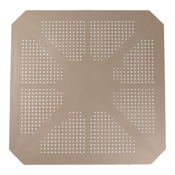 Τραπέζι Icon  pakoworld PP σε απόχρωση cappucino 80x80x74.5εκ - Image 3