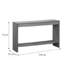 Κονσόλα Focused pakoworld MDF φυσικό 120x35x74εκ - Image 4