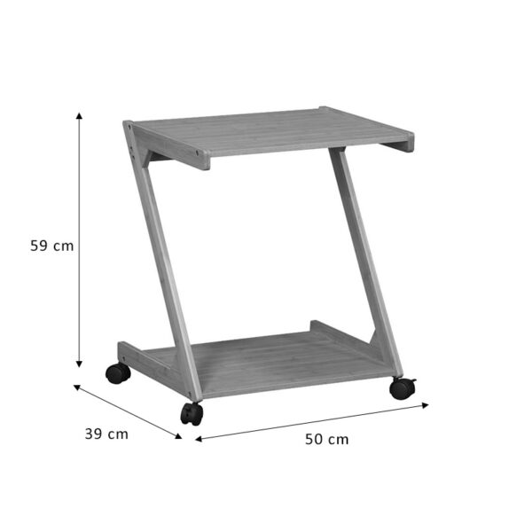 Βοηθητικό τραπέζι Fit pakoworld MDF φυσικό 50x39x59εκ - Image 4