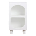 Κομοδίνο Emersi pakoworld MDF σε λευκή απόχρωση 40x32x70εκ - Image 3