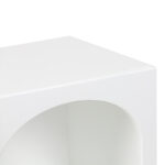 Κομοδίνο Emersi pakoworld MDF σε λευκή απόχρωση 40x32x70εκ - Image 4