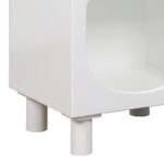 Κομοδίνο Emersi pakoworld MDF σε λευκή απόχρωση 40x32x70εκ - Image 6