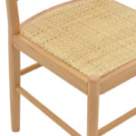 Καρέκλα Alessia pakoworld ξύλο οξιάς-rattan φυσικό 43x44x89εκ - Image 5
