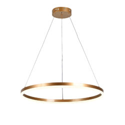 Inlight Κρεμαστό φωτιστικό LED 45W 3CCT (by switch on base) D:60cm (6095-C-Golden)