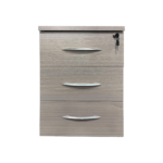 Συρταριέρα γραφείου τροχήλατη Armadi pakoworld σε sonoma-λευκή απόχρωση 40x40x55εκ - Image 7