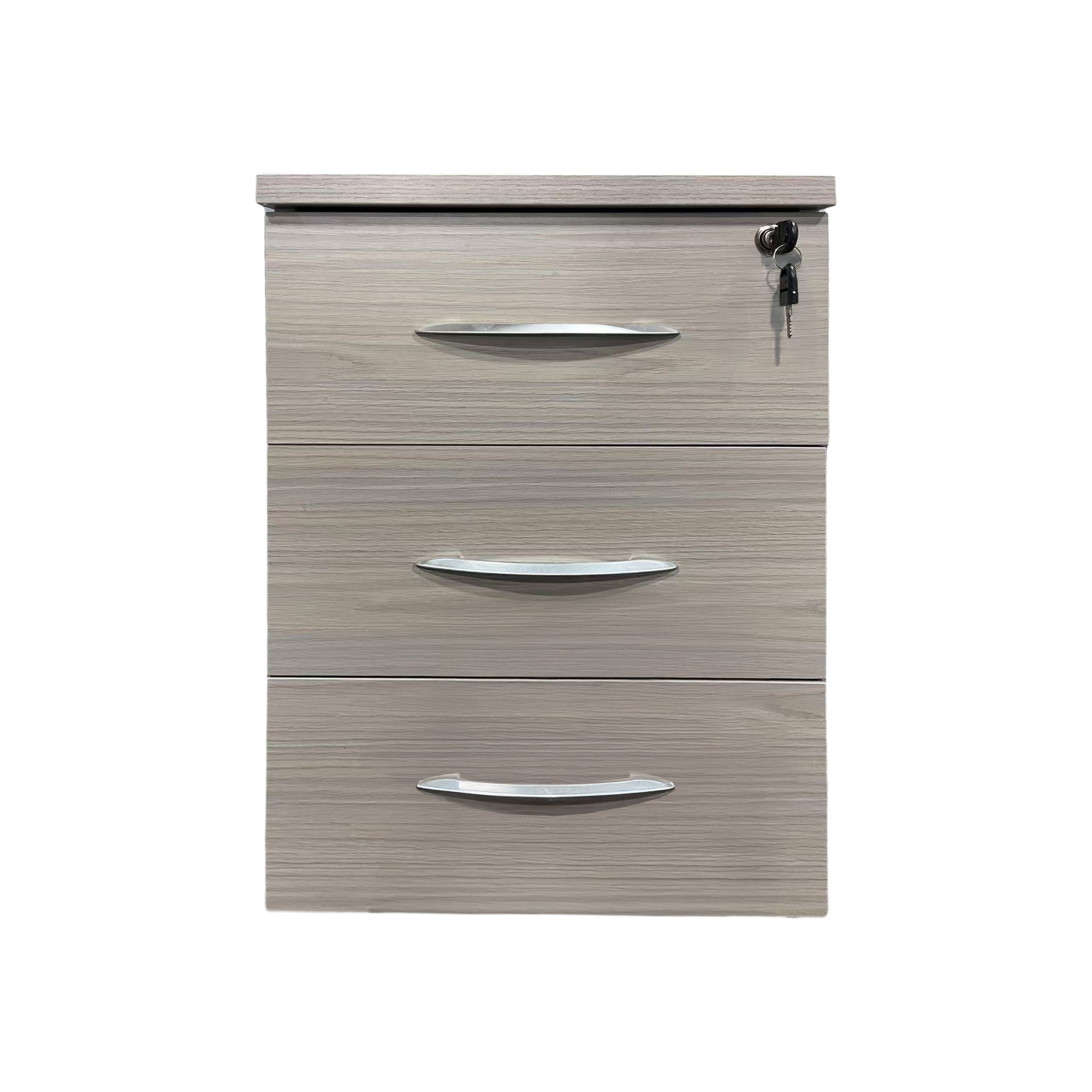 367-000016-1 Συρταριέρα γραφείου τροχήλατη Armadi pakoworld σε sonoma-λευκή απόχρωση 40x40x55εκ - Image 7