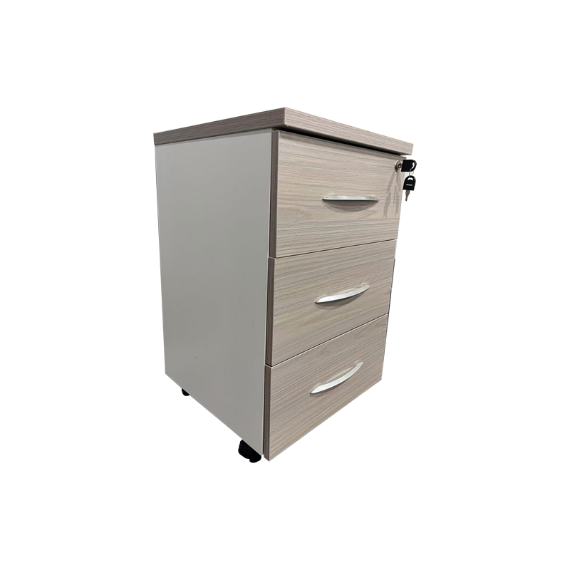 367-000016 Συρταριέρα γραφείου τροχήλατη Armadi pakoworld σε sonoma-λευκή απόχρωση 40x40x55εκ