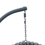 Κούνια φωλιά με βάση Makito pakoworld μέταλλο-pvc σε γκρι απόχρωση 100x105x195εκ - Image 5